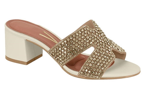 VIZZANO BLOCK HEEL SLIPPERS-1196